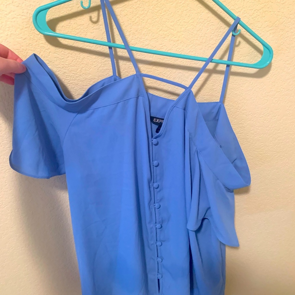 EUC Cold-Shoulder Strappy Top